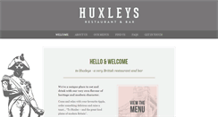 Desktop Screenshot of huxleysbarkitchen.co.uk
